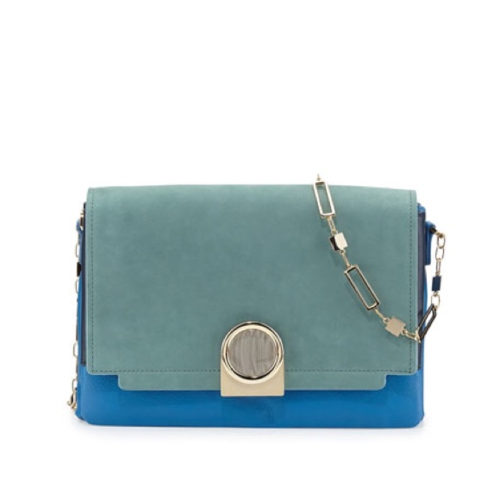Bijou ColorBlock Pour la Victoire Leather Handbag